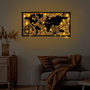 Wallity World Map Led 452 Negro